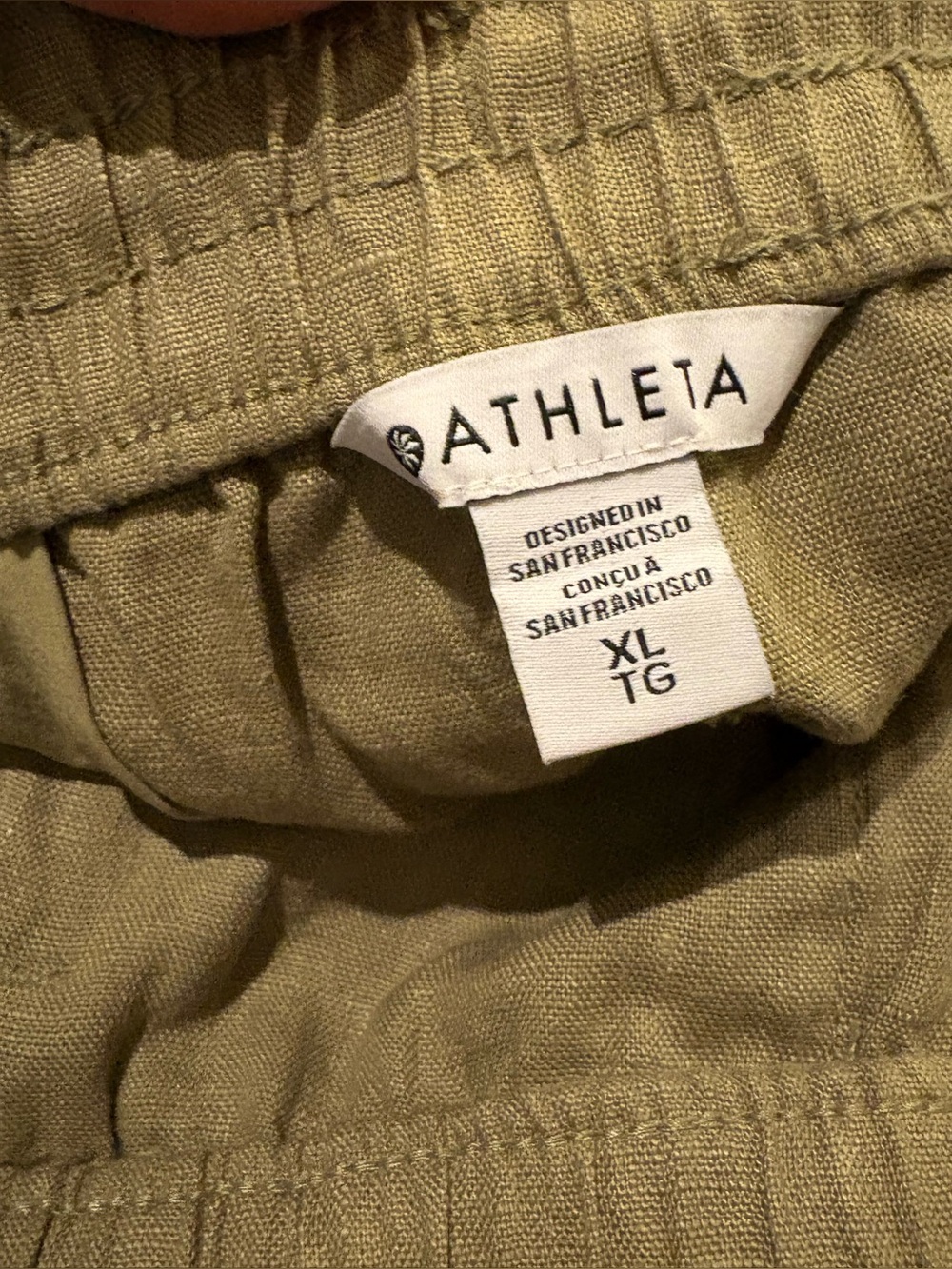 NWT Athleta Retreat Linen High Rise Wide Leg Pant - Picture 3 of 8